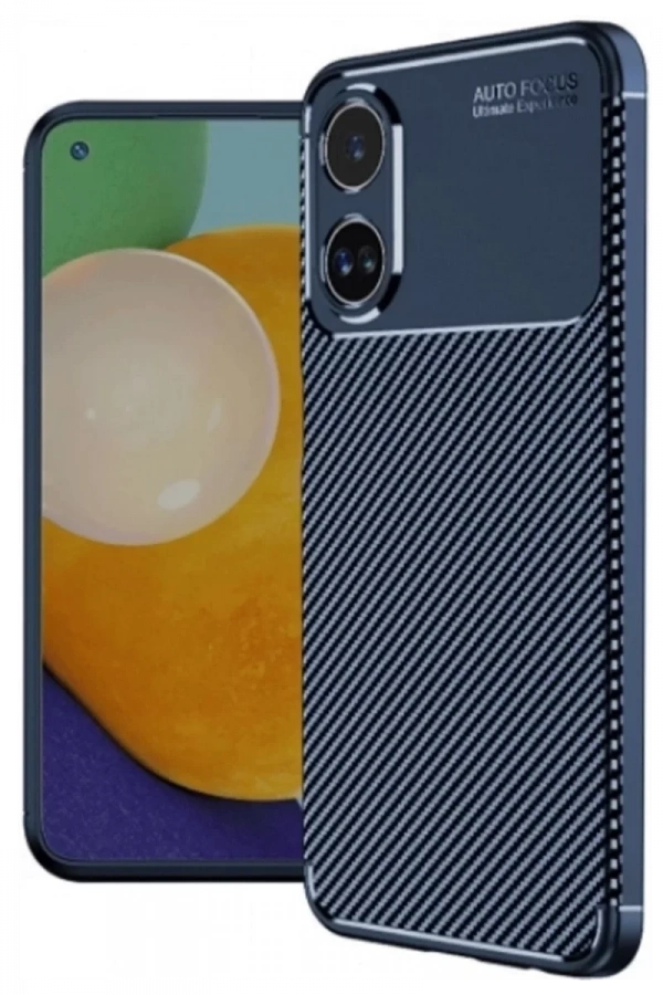A38 Kılıf Auto Focus Karbon Kapak - Lacivert
