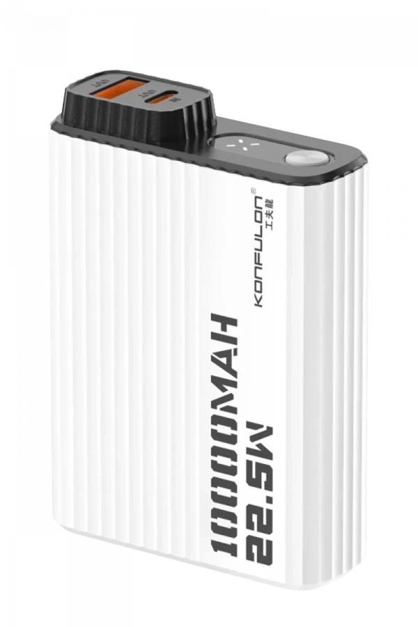 A40Q 10.000 mAh PD 20W Mini Powerbank - Siyah-Beyaz