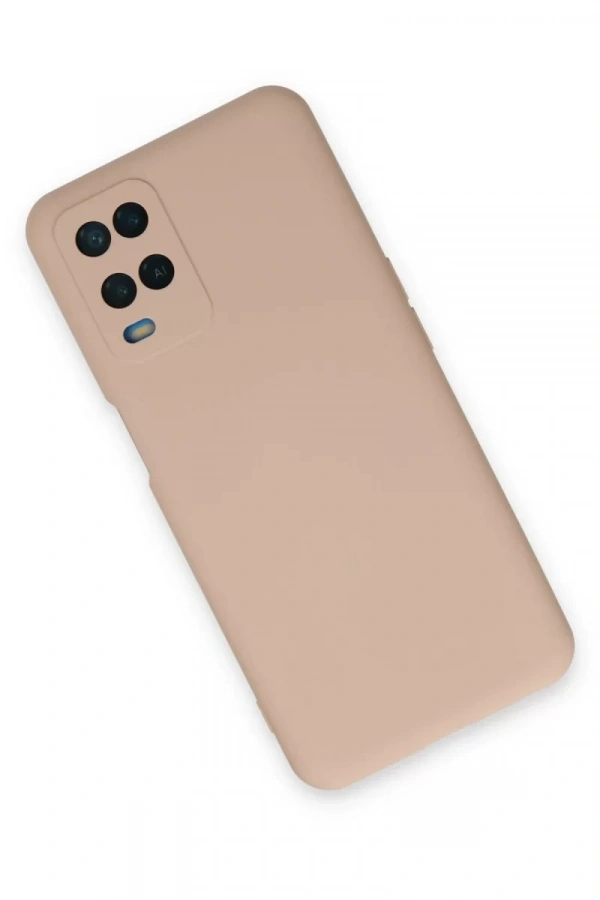 A54 4G Kılıf Nano içi Kadife Silikon - Pudra