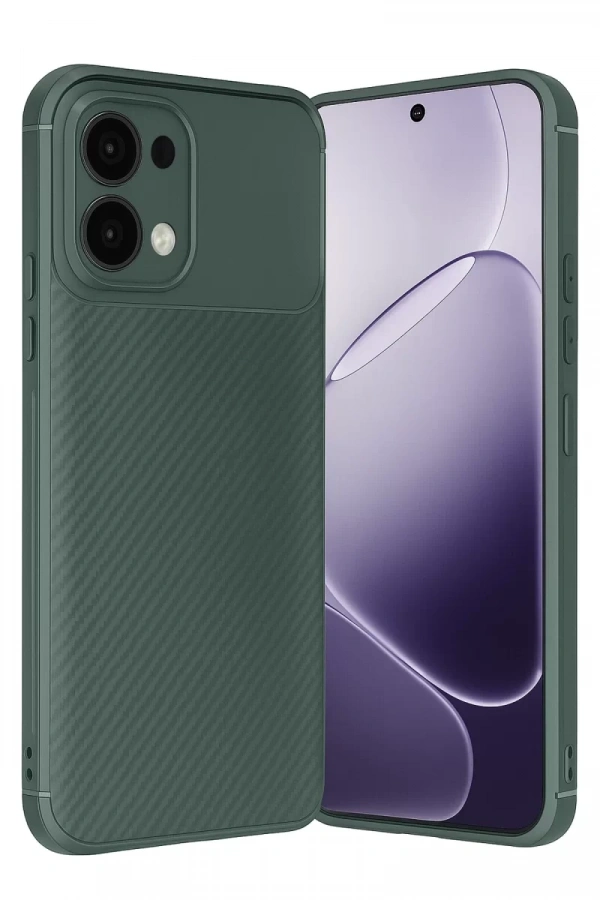 A6 Pro 4G Auto Focus Karbon Kapak - Koyu Yeşil