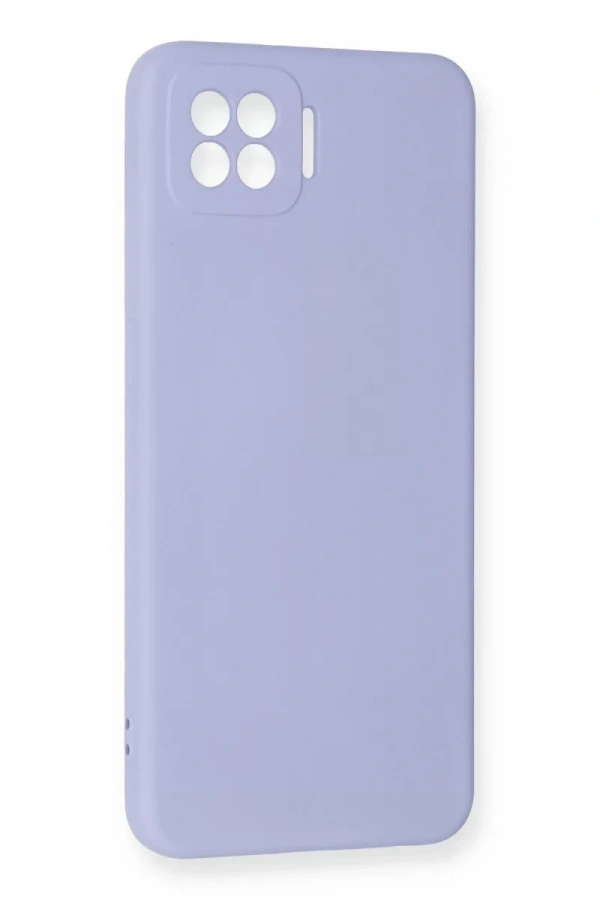 A73 Kılıf Nano içi Kadife Silikon - Lila