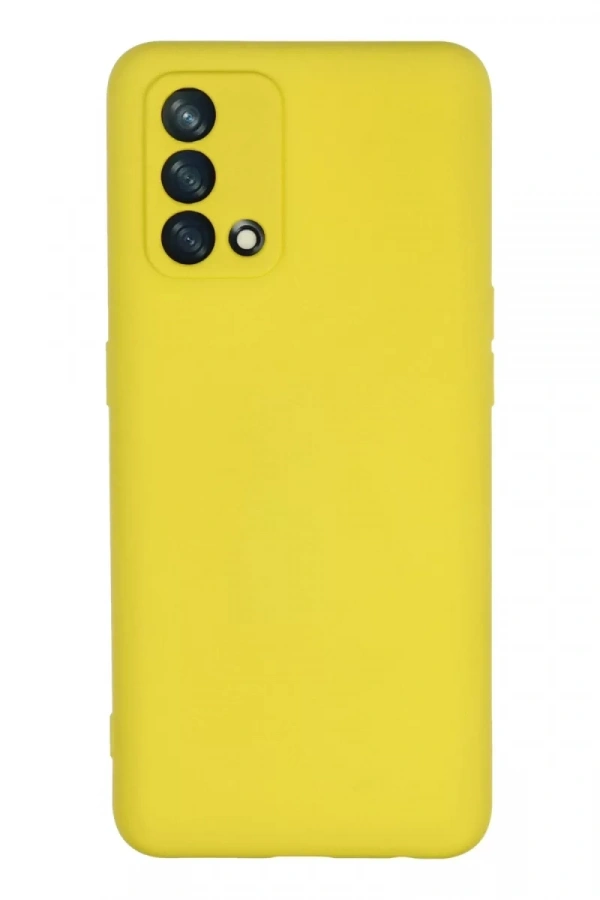 A74 4G Kılıf Nano içi Kadife Silikon - Sarı