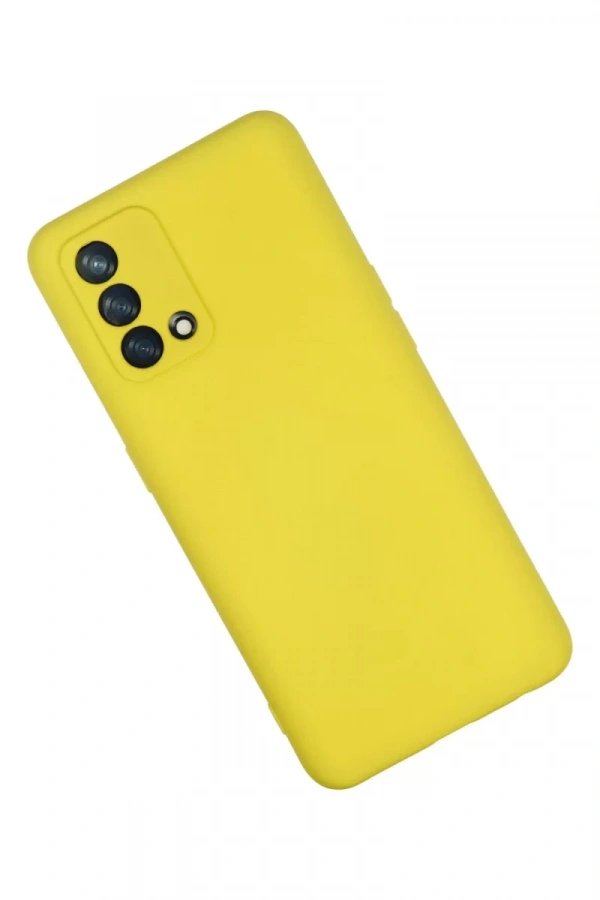 A74 4G Kılıf Nano içi Kadife Silikon - Sarı