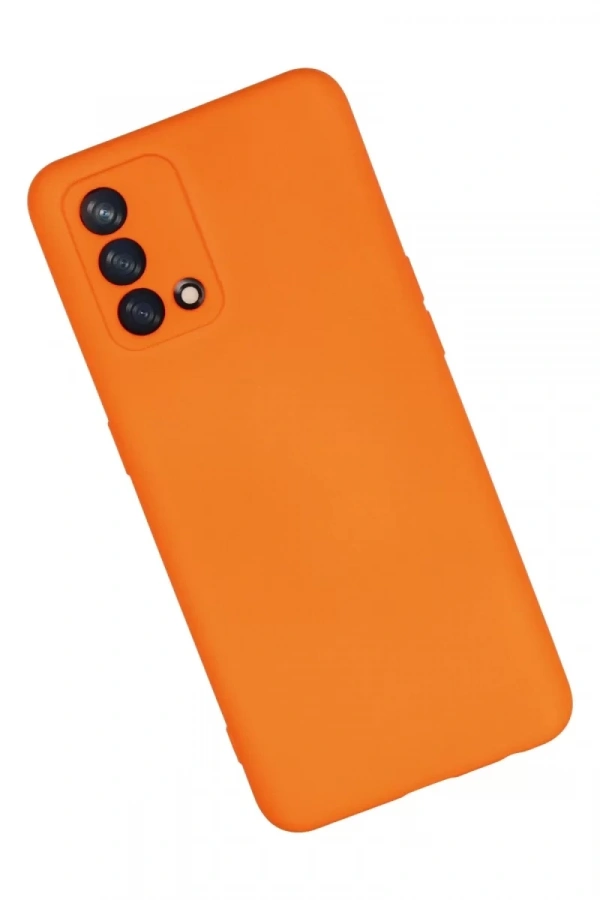 A74 4G Kılıf Nano içi Kadife Silikon - Turuncu