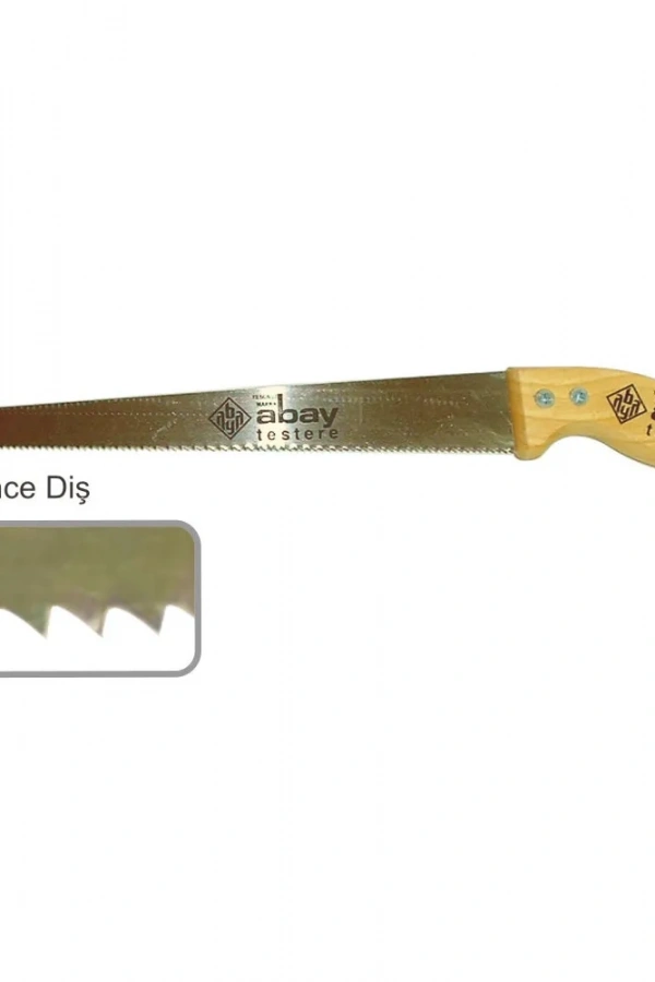 Abay İnce Diş Bağ Testere 35 cm - Ahşap Sap