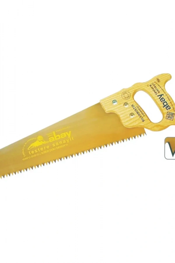 Abay Sarı Çelik Pala Testere 50 cm - Ahşap Sap