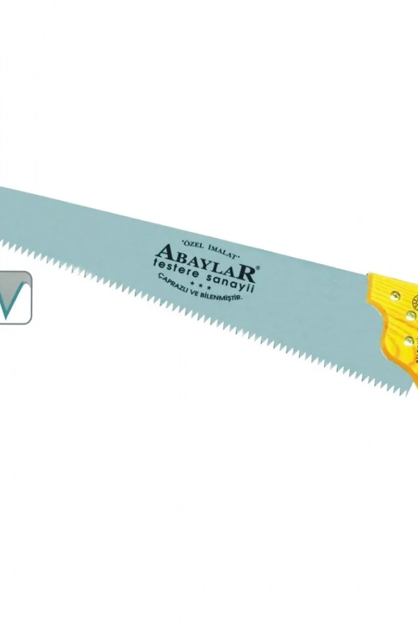Abaylar Beyaz Çelik Pala Testere 50 cm - Ahşap Sap