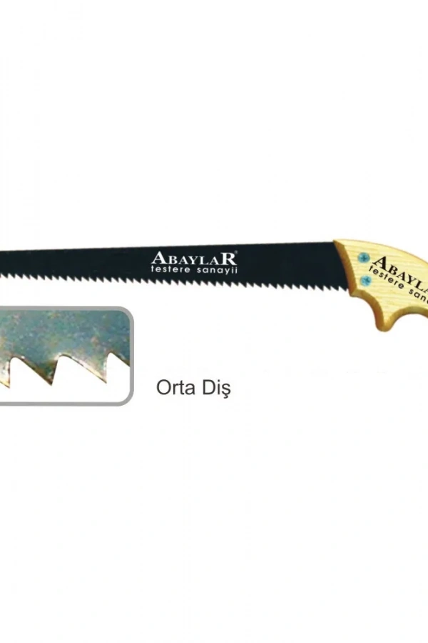Abaylar Orta Diş Bağ Testere 35 cm - Ahşap Sap