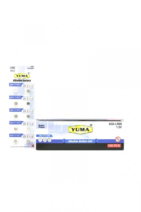 AG4 LR-66 DÜĞME PİL ALKALİN 1.5V 10LU KART - YUMA