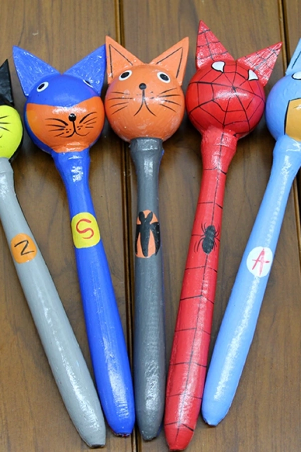 Ahşap 5li Marakas Seti Model 2