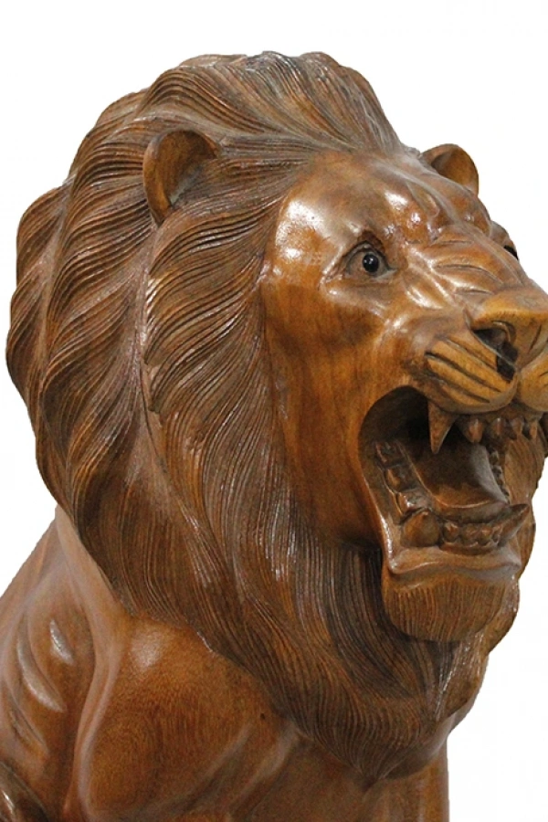 Ahşap Aslan Figürü 50 cm