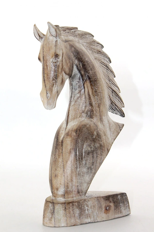 Ahşap At Büstü 30 cm