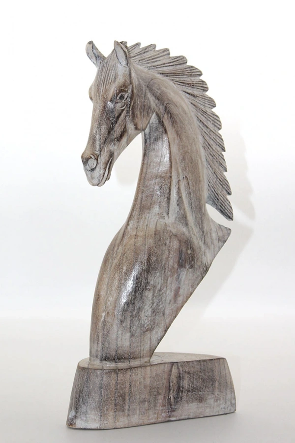 Ahşap At Büstü 40 cm