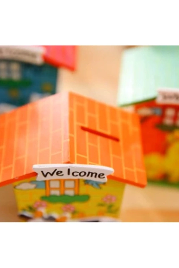 Ahşap Ev Tasarımlı Kumbara