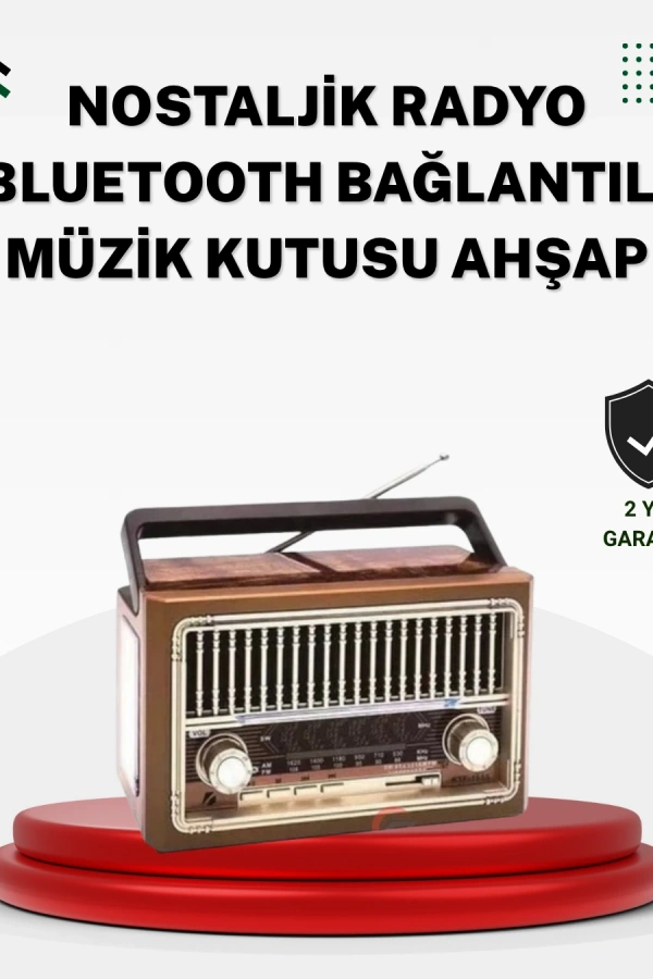 Ahşap Görünümlü Masaüstü Bluetooth Cihaz
