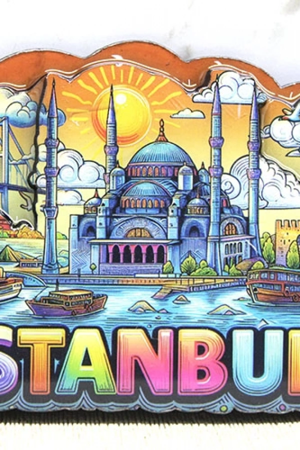 Ahşap İstanbul Temalı Magnet - Model 8
