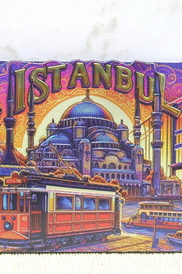 Ahşap İstanbul Temalı Magnet - Model 9