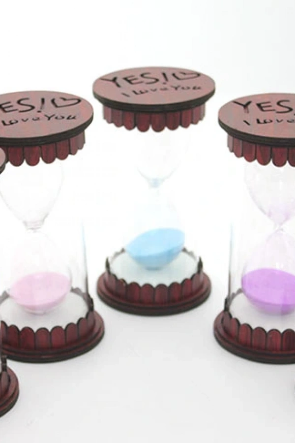 Ahşap Kum Saati Model 3