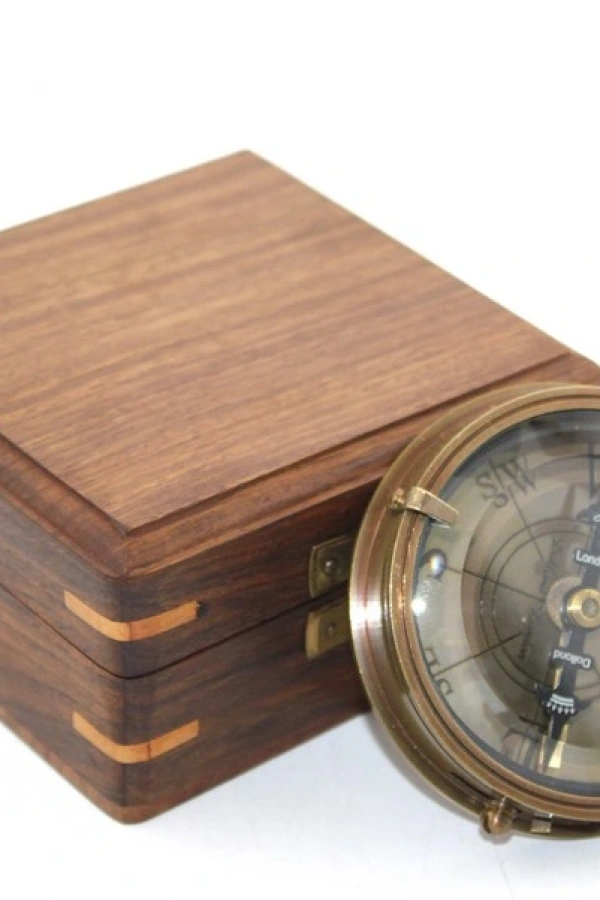 Ahşap Kutulu Pusula Model 9