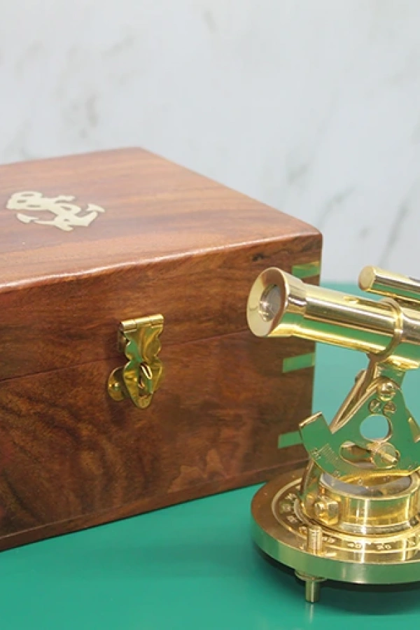 Ahşap Kutulu Pusulalı Dürbün