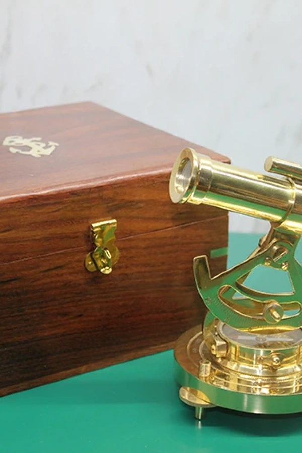 Ahşap Kutulu Pusulalı Dürbün Büyük Boy