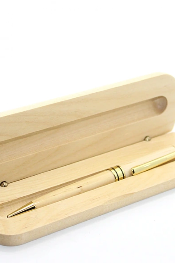 Ahşap Kutulu Tükenmez Kalem Model 1