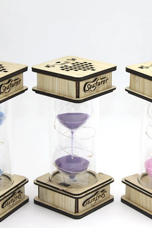 Ahşap Ledli Kum Saati Model 2