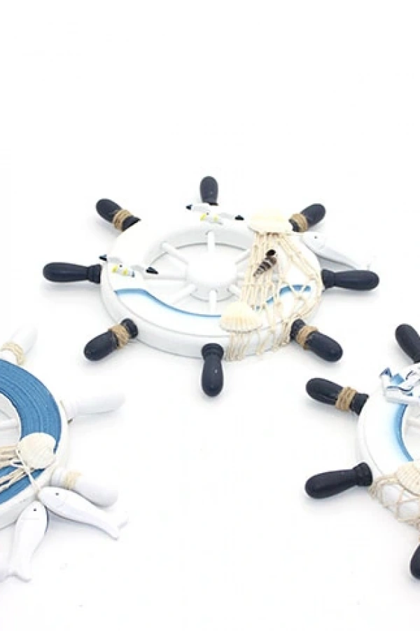 Ahşap Marin Duvara Asmalı Dümen