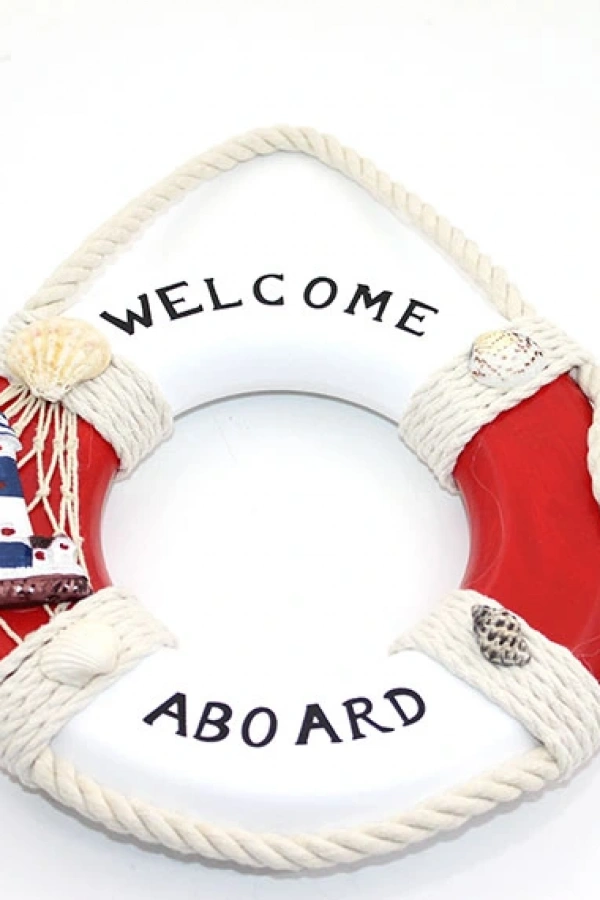 Ahşap Marin Duvara Asmalı Simit Model 2