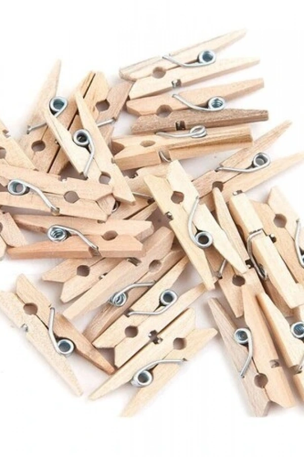 Ahşap Mini Ham Mandal 100 Adet