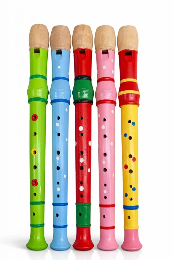 Ahşap Renkli Flüt Büyük