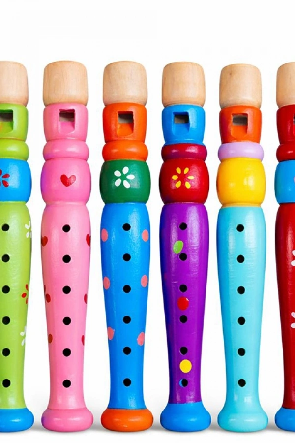 Ahşap Renkli Flüt Küçük