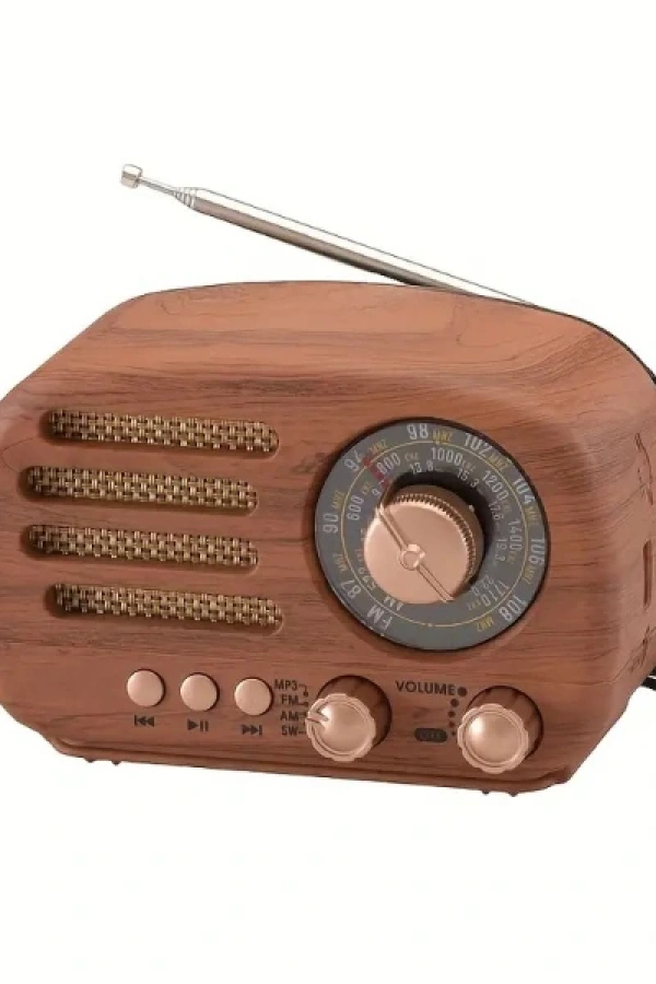 Ahşap Retro Radyo