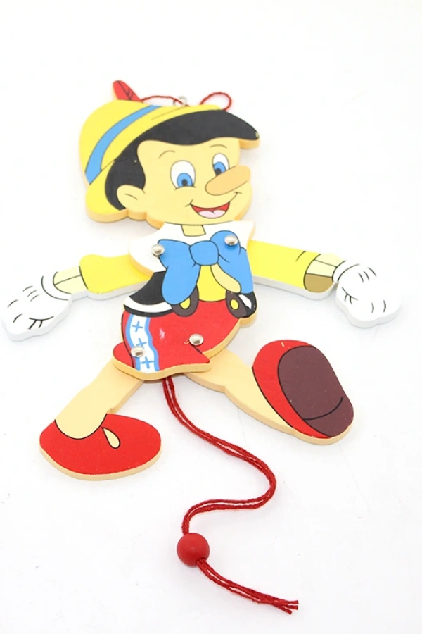 Ahşap Sallanan Pinokyo Figürü