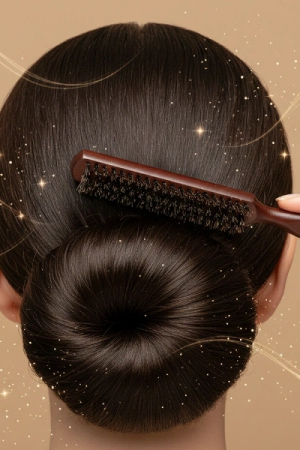 Ahşap Saplı Topuz Tarağı