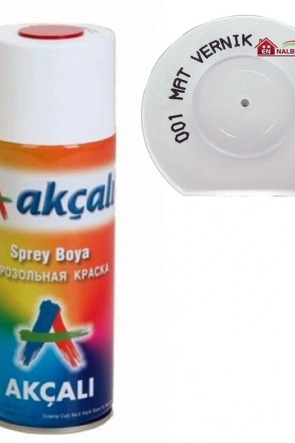 Akçalı Sprey Boya 400 001 Mat Vernik
