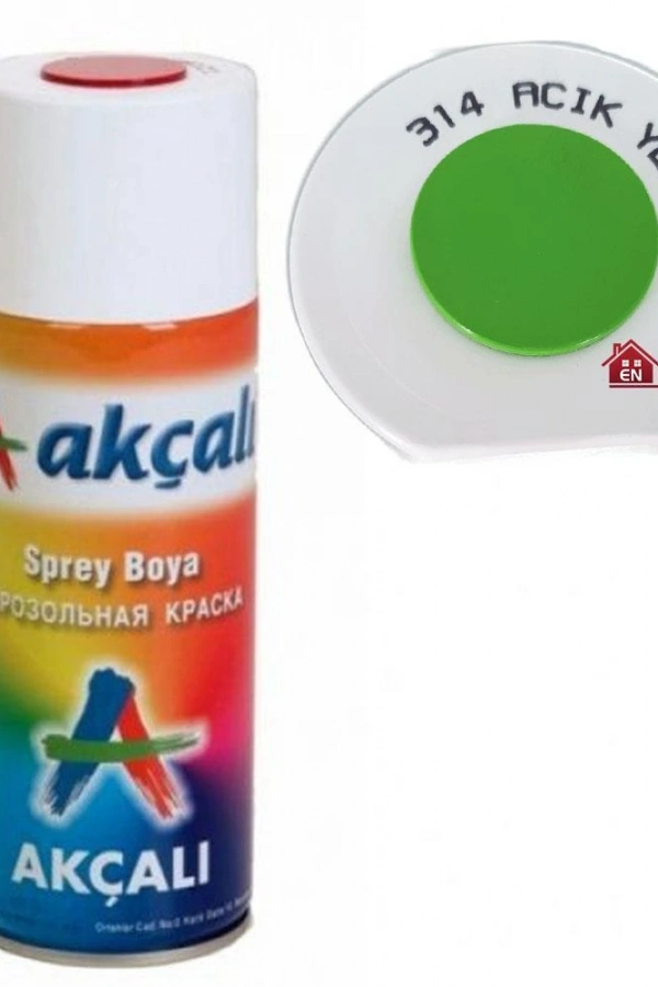Akçalı Sprey Boya 400 ml 314 Açık Yeşil