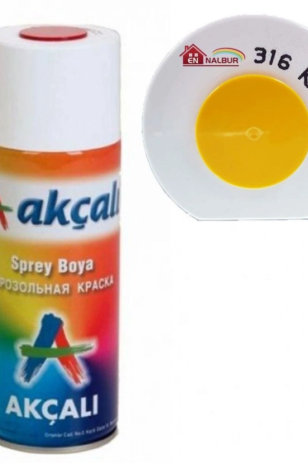 Akçalı Sprey Boya 400 ml 316 Krom Sarı