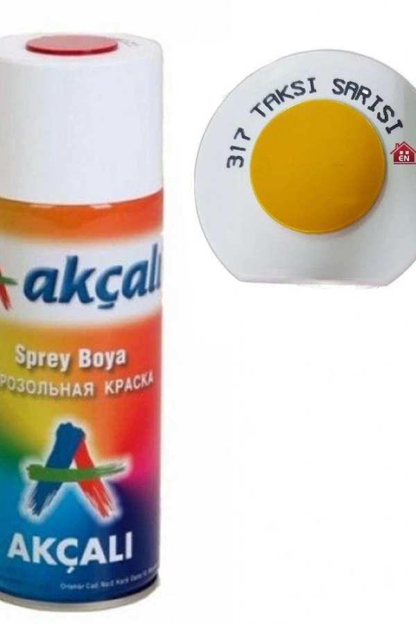 Akçalı Sprey Boya 400 ml 317 Taksi Sarısı