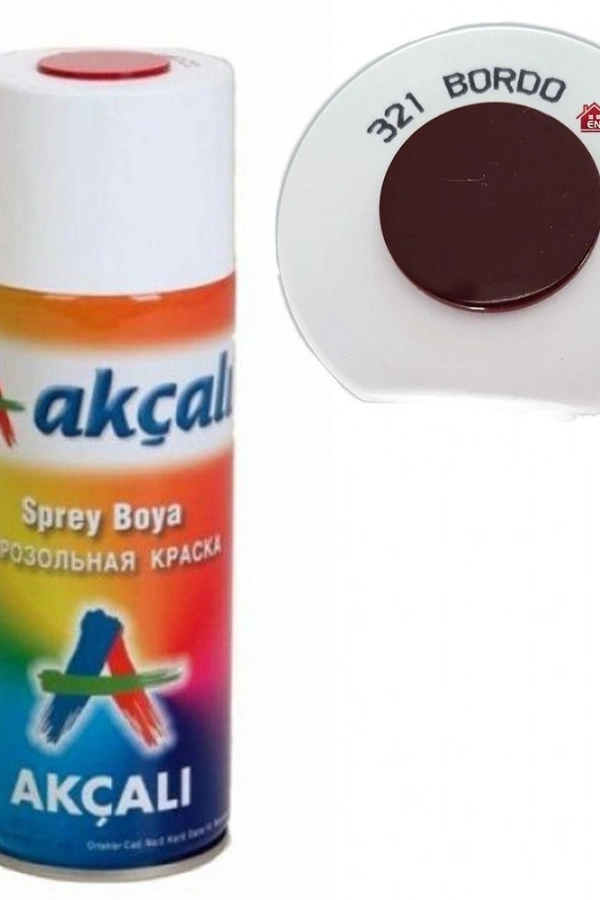 Akçalı Sprey Boya 400 ml 321 Bordo