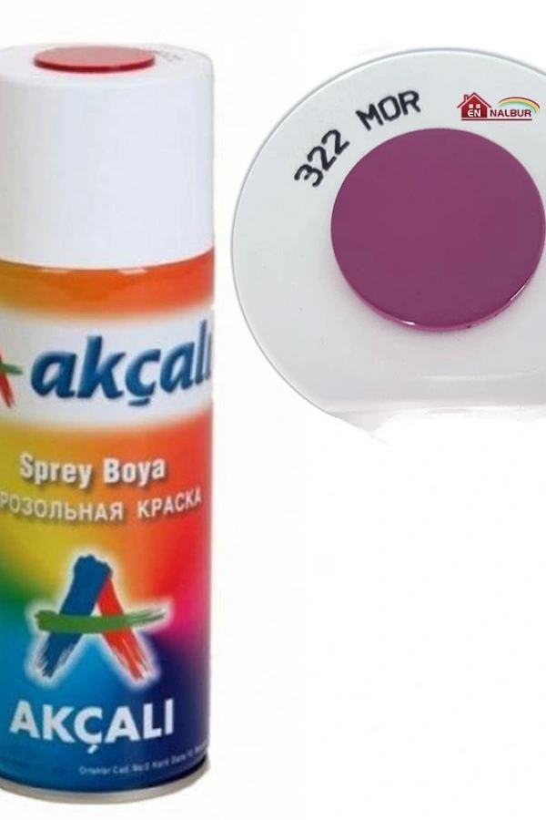 Akçalı Sprey Boya 400 ml 322 Mor