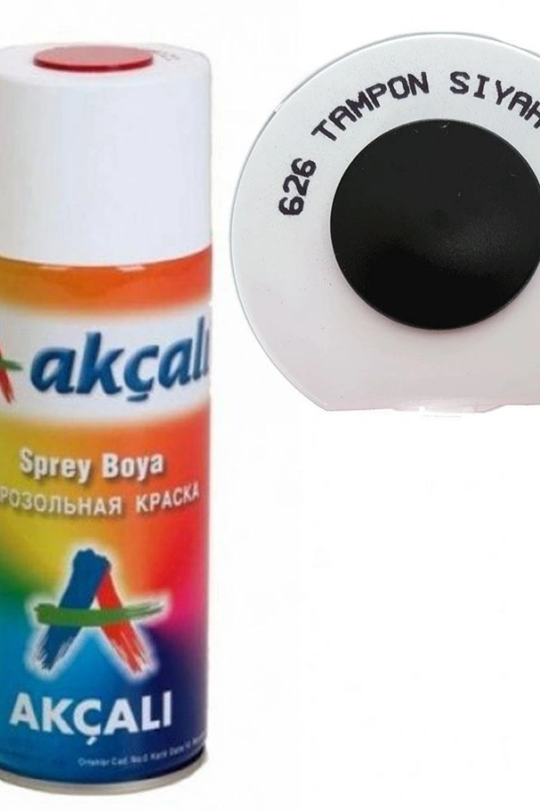 Akçalı Sprey Boya 400 ml 626 Tampon Siyah
