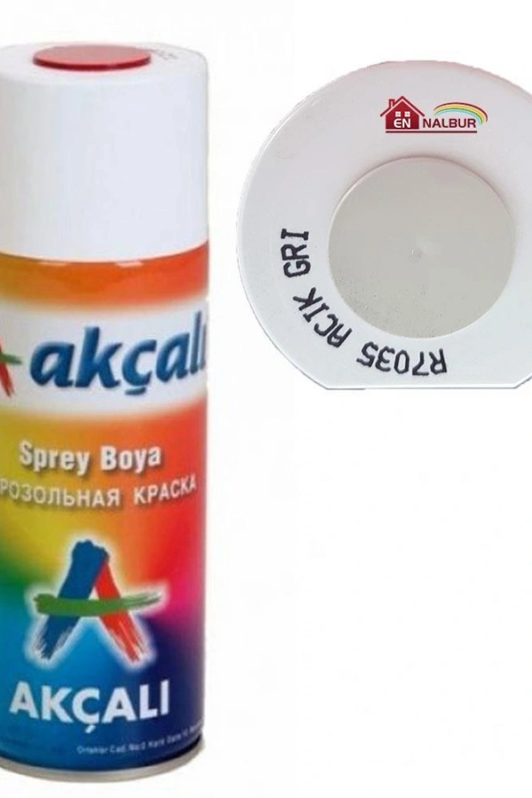 Akçalı Sprey Boya 400 ml 7035 Açık Gri