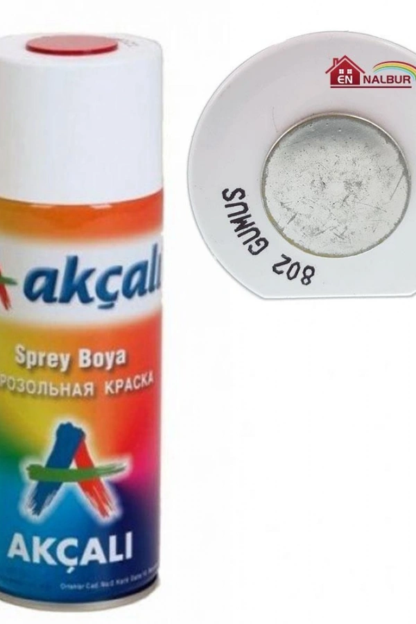 Akçalı Sprey Boya 400 ml 802 Gümüş