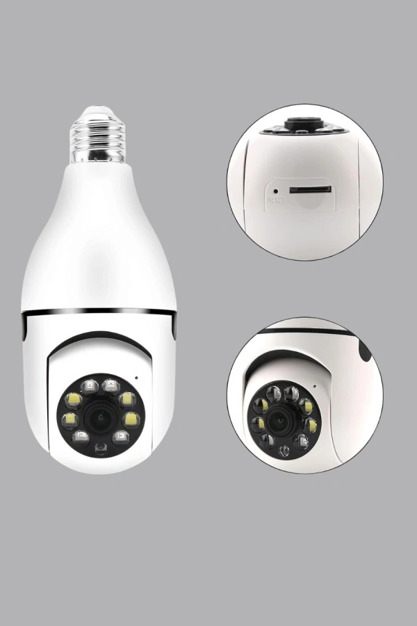 Akıllı Duy Kamera Gece Görüşlü ve Hareket Algılama Sensörlü