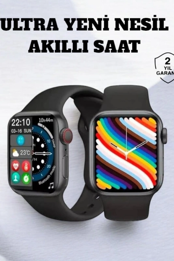 Akıllı Saat iOS ve Android ile Uyumlu Şık ve Çok Fonksiyonlu