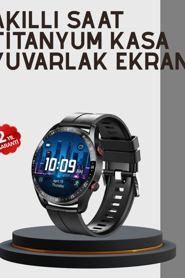 Akıllı Saat Yeni Model Sesli Asistan Bildirim Görme Bluetooth Bağlantılı Müzik Dinleme