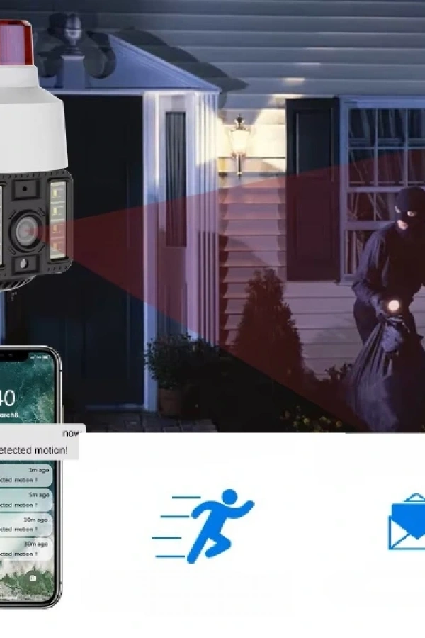 Alarmlı Dış Mekan Güvenlik Kamerası