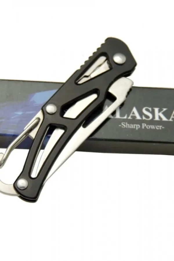 Alaska SDR-1606BK Mini Metal Çakı 14 cm Manuel, Kemerlikli
