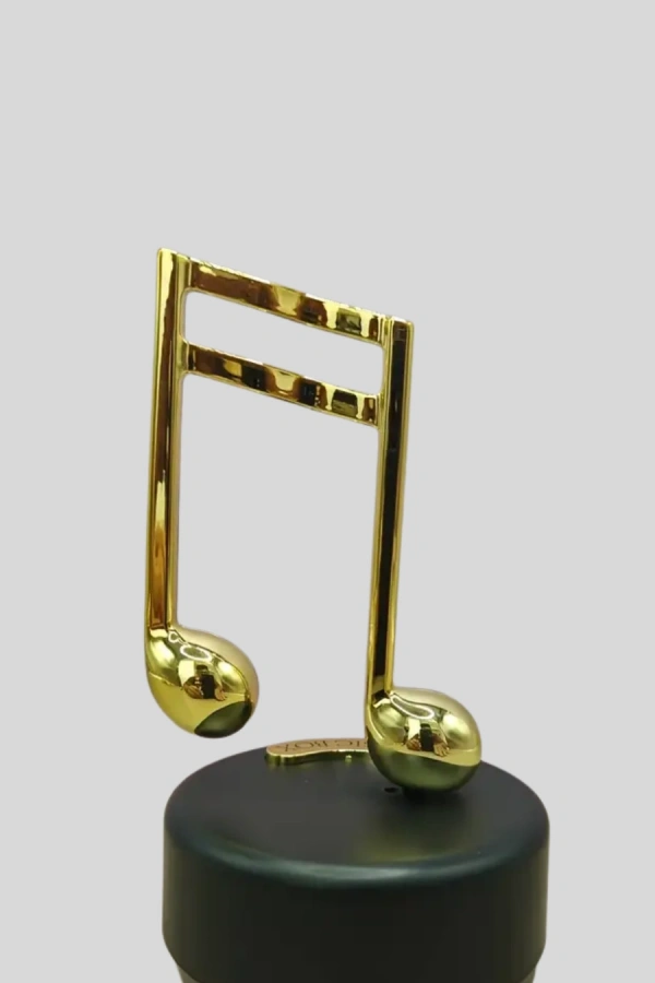 Altın Nota Temalı Müzik Kutusu  Müzikli Hediyelik